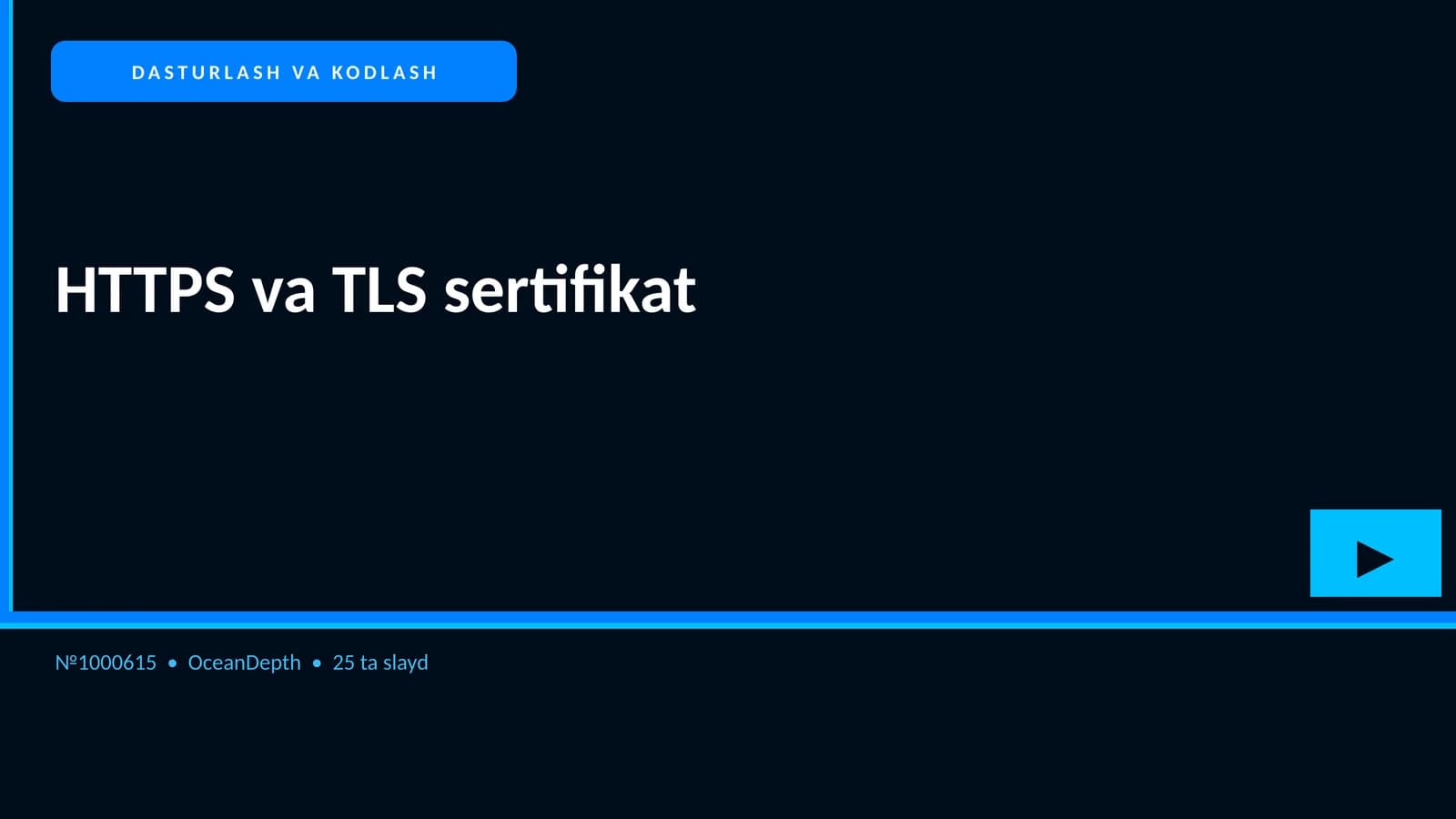 HTTPS va TLS sertifikat