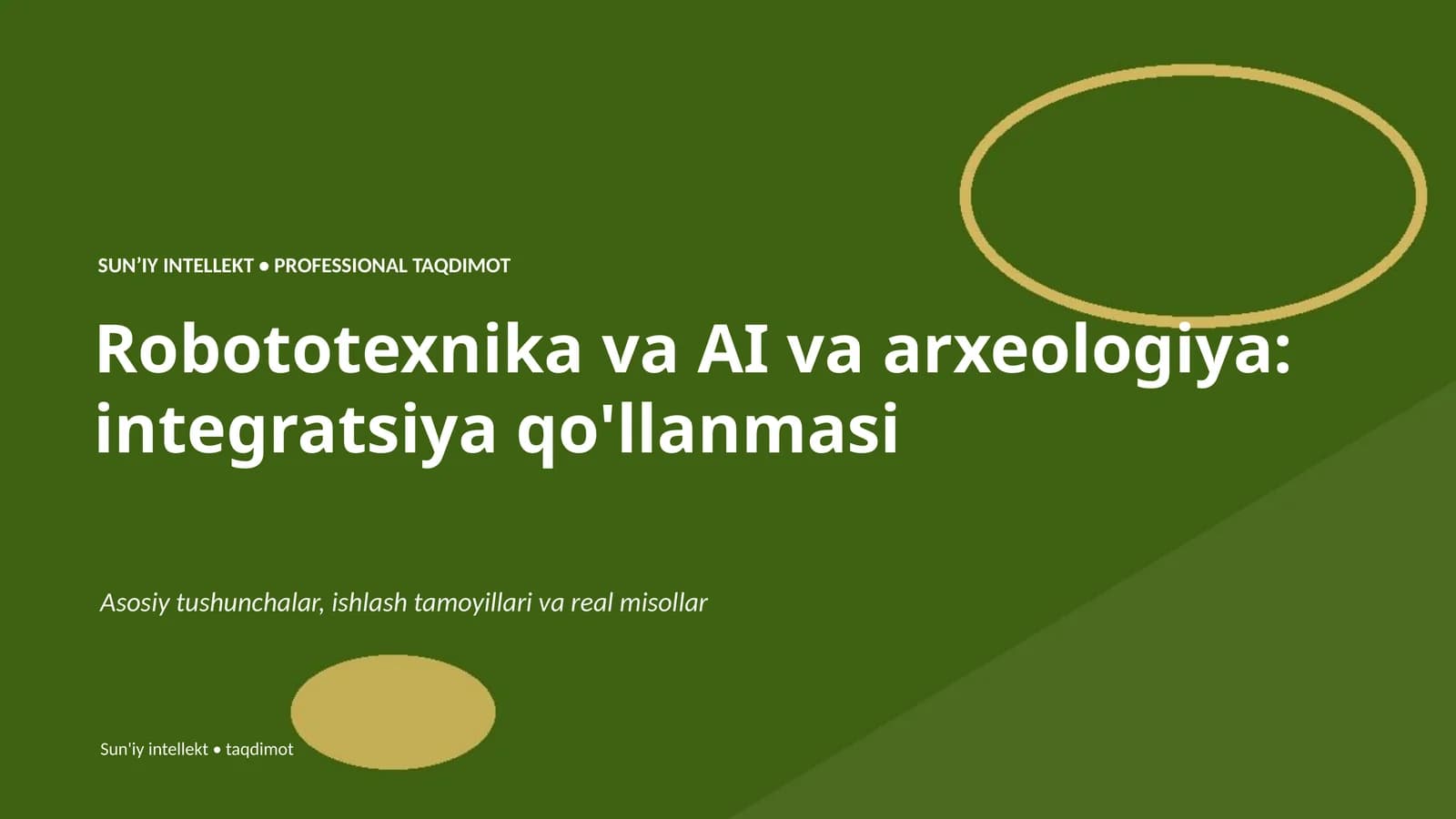 Robototexnika va AI va arxeologiya: integratsiya qo'llanmasi