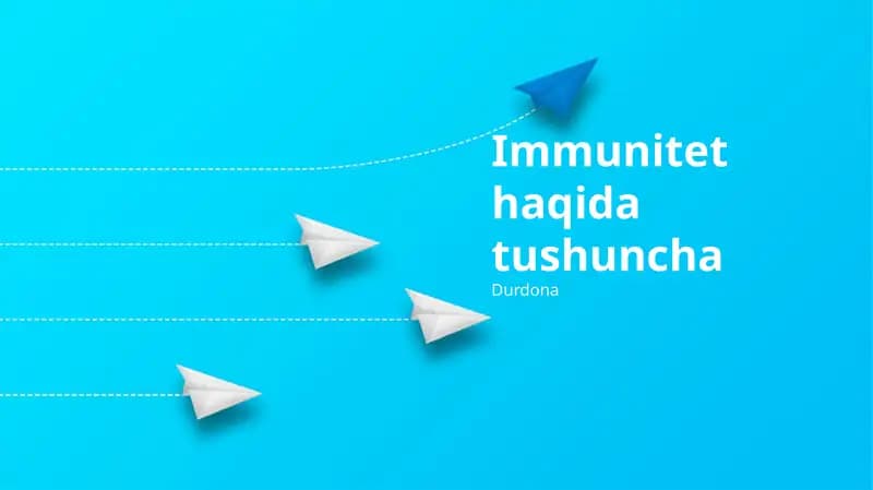 Immunitet haqida tushuncha