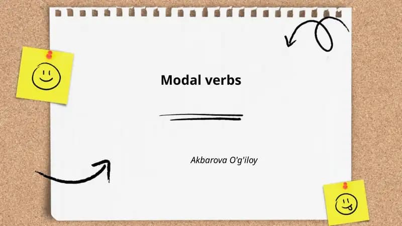 Modal verbs