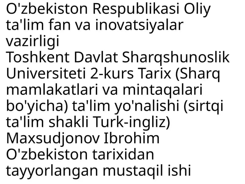 Shayboniylar davri (XV asr oxiri — XVI asr o‘rtalari)