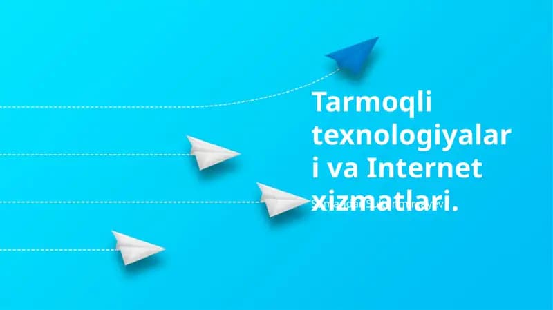 Kabelli Aloqa Texnologiyalari