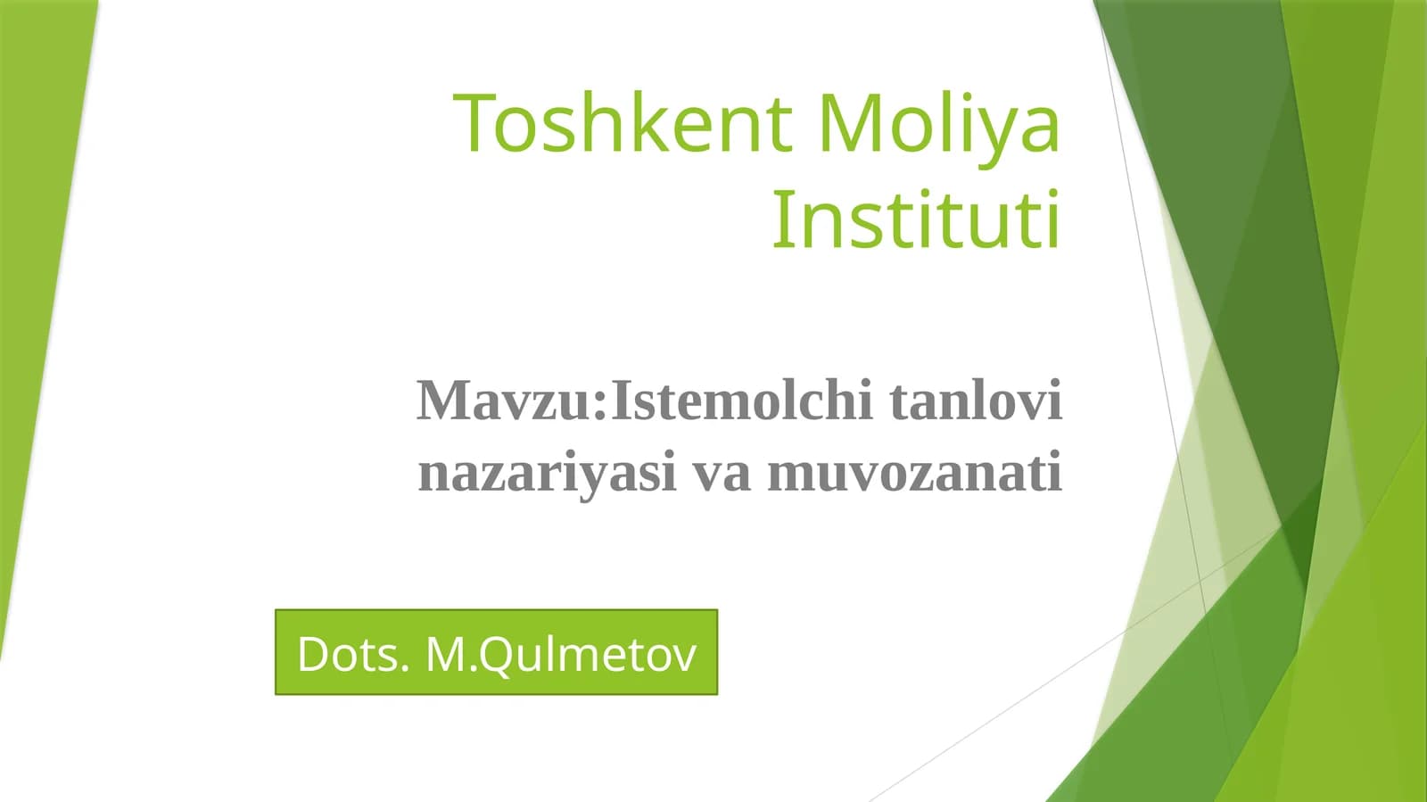 Istemolchi tanlovi nazariyasi va muvozanati