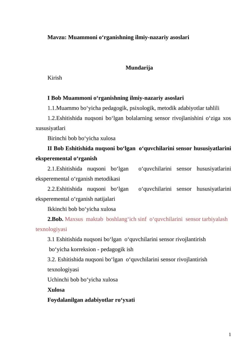 Muammoni o‘rganishning ilmiy-nazariy asoslari