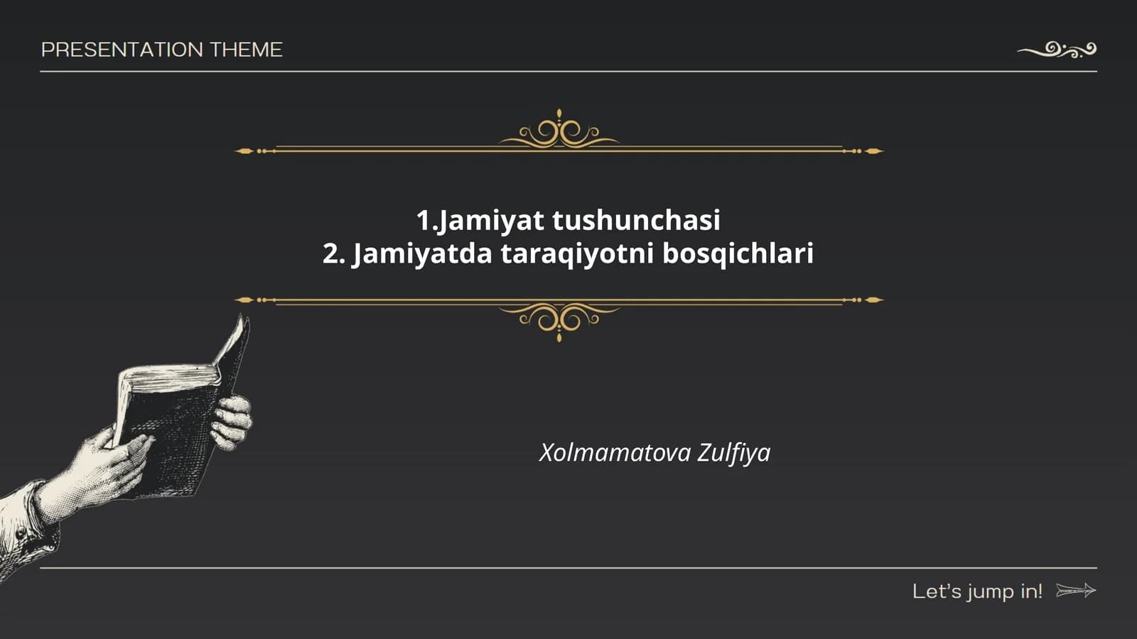 Jamiyat tushunchasi va uning ta'rifi