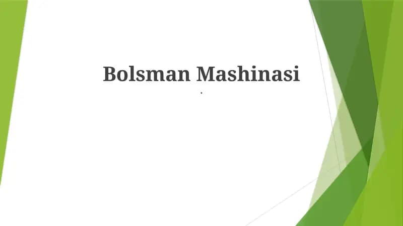 Boltzmann mashinalari