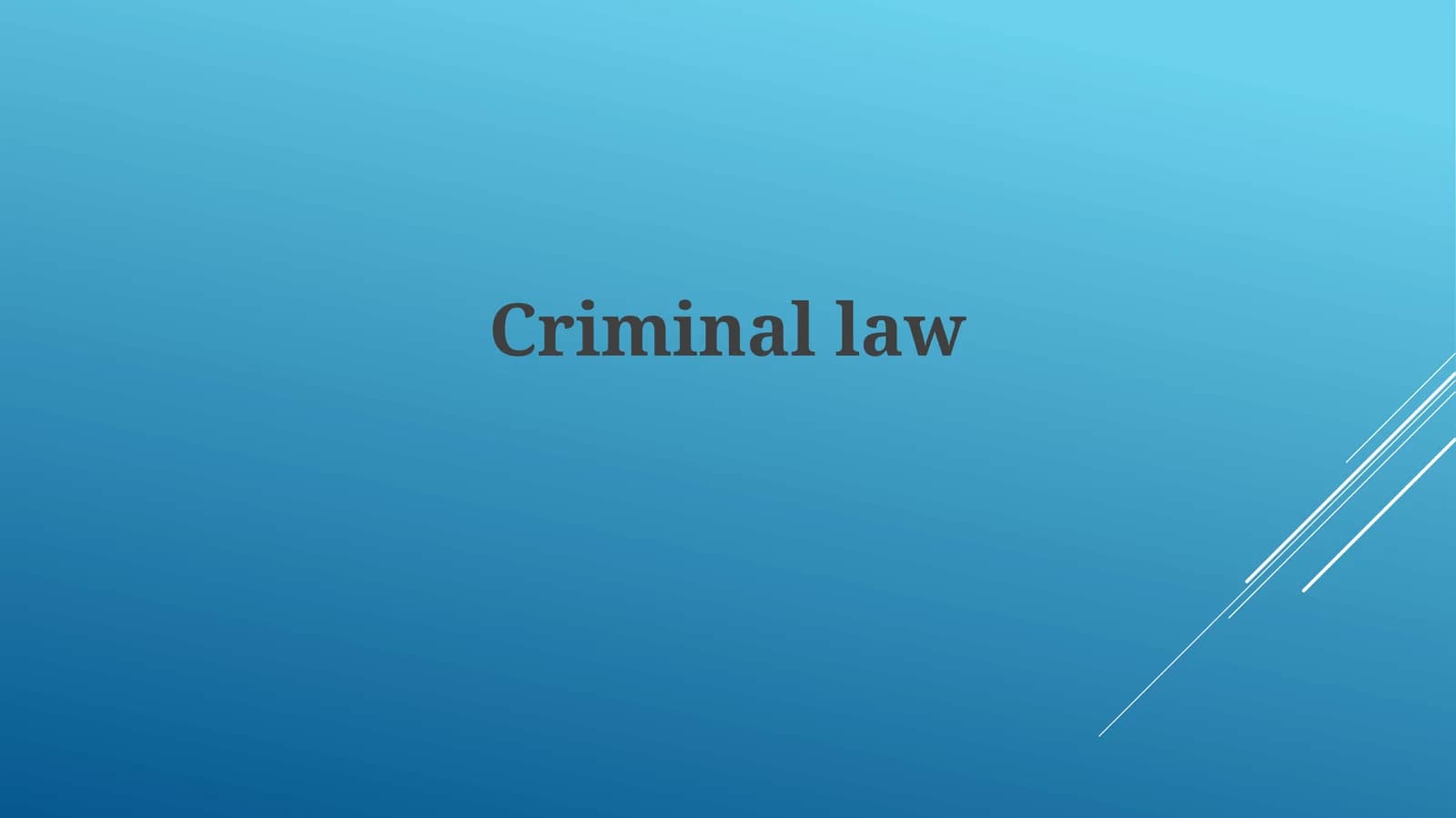 Criminallaw