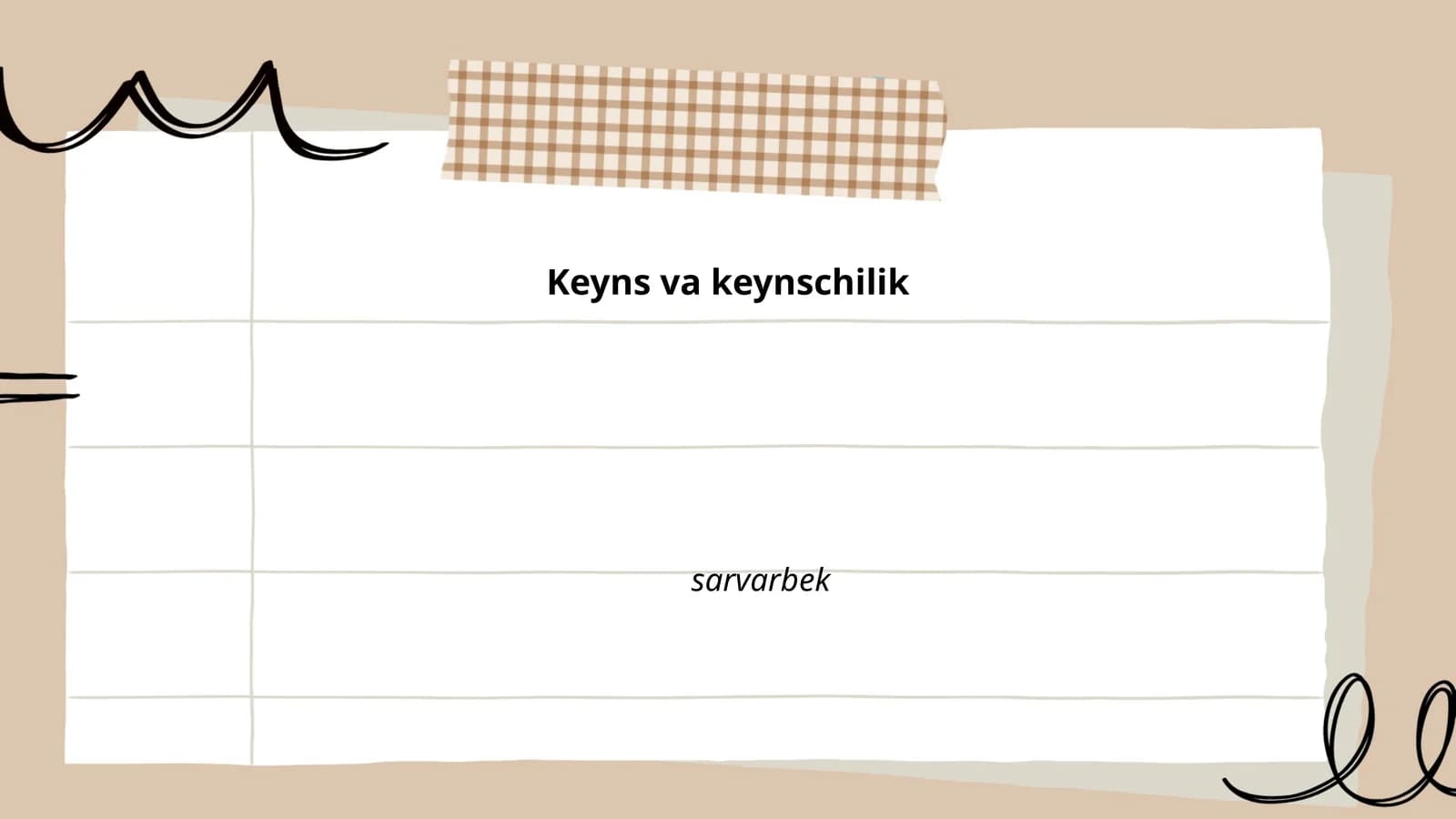 Keyns va keynschilik