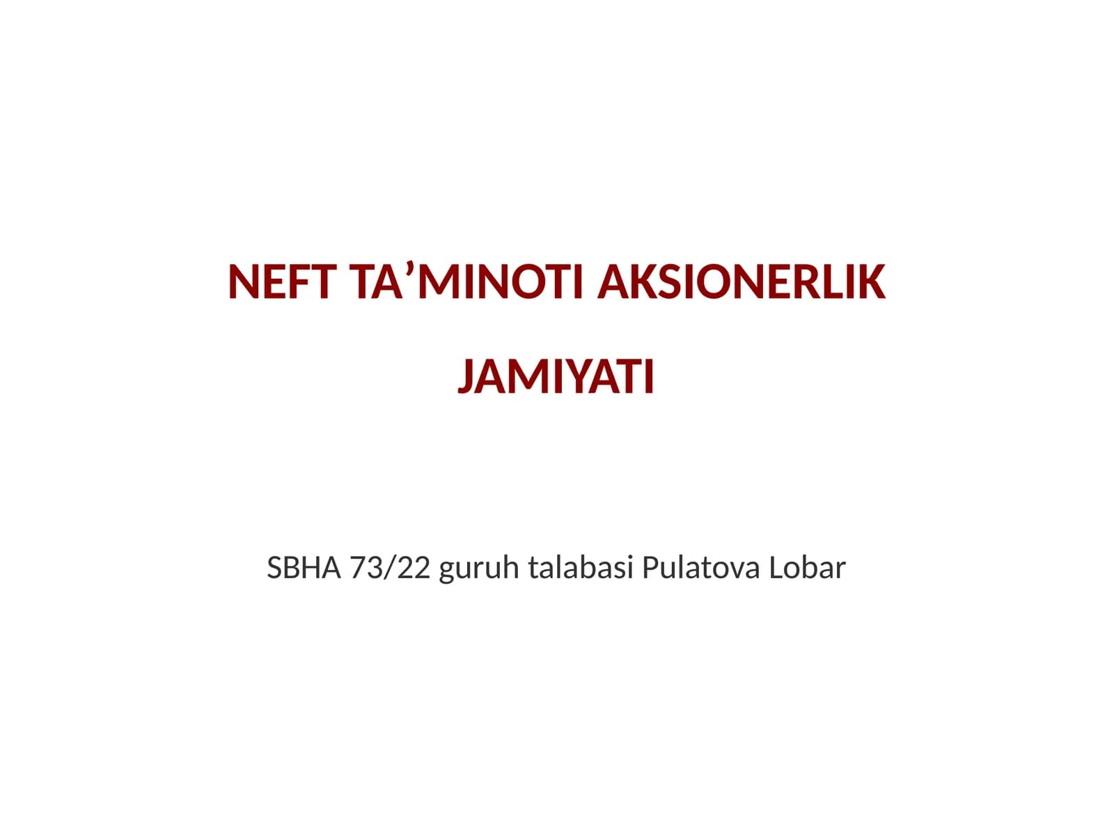 NEFT TAʼMINOTI AKSIONERLIK JAMIYATI