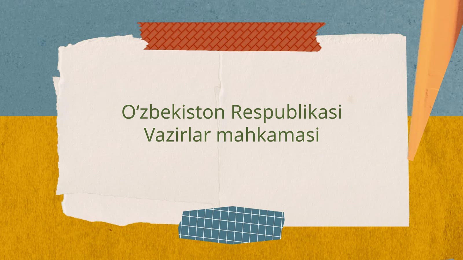 Oʻzbekiston Respublikasi Vazirlar mahkamasi