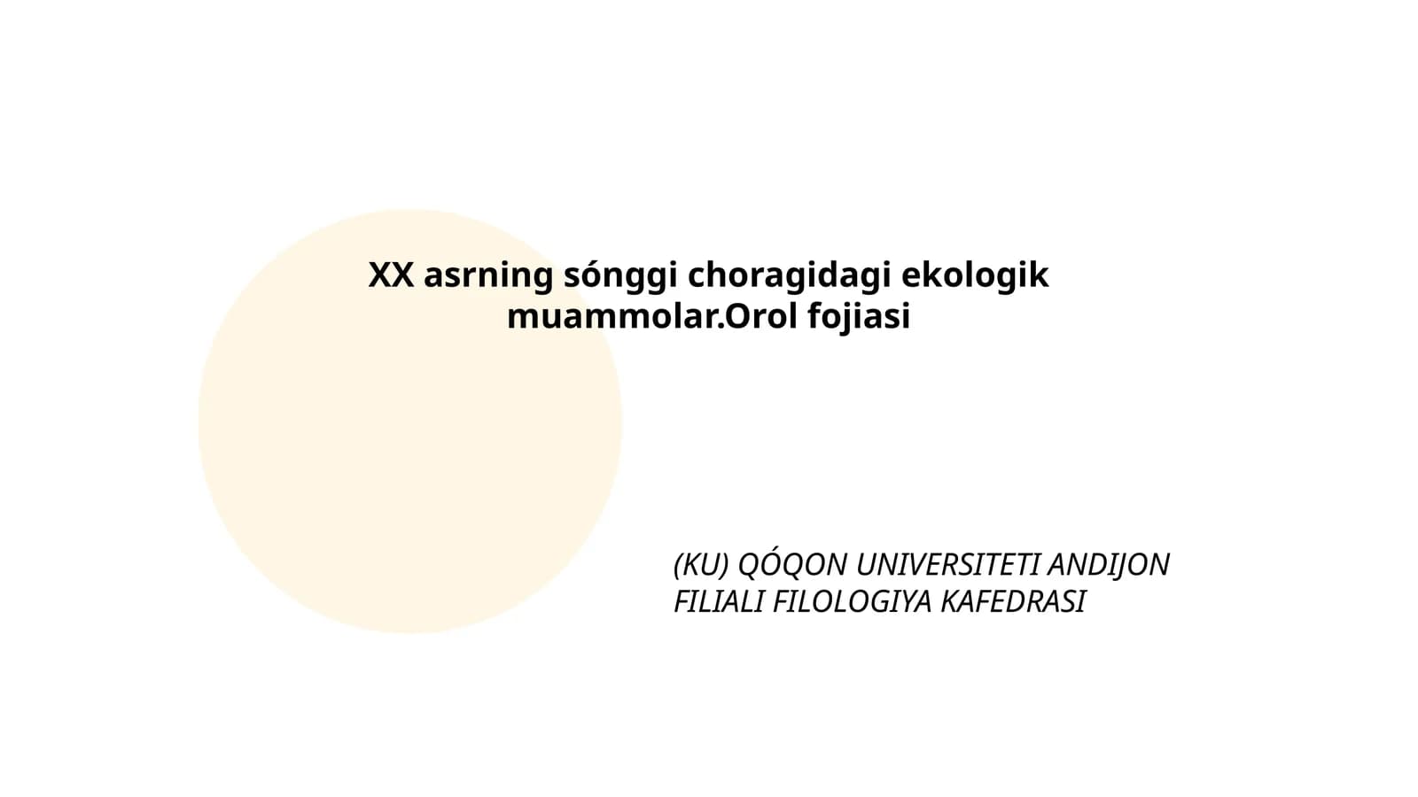 Orol fojiasi
