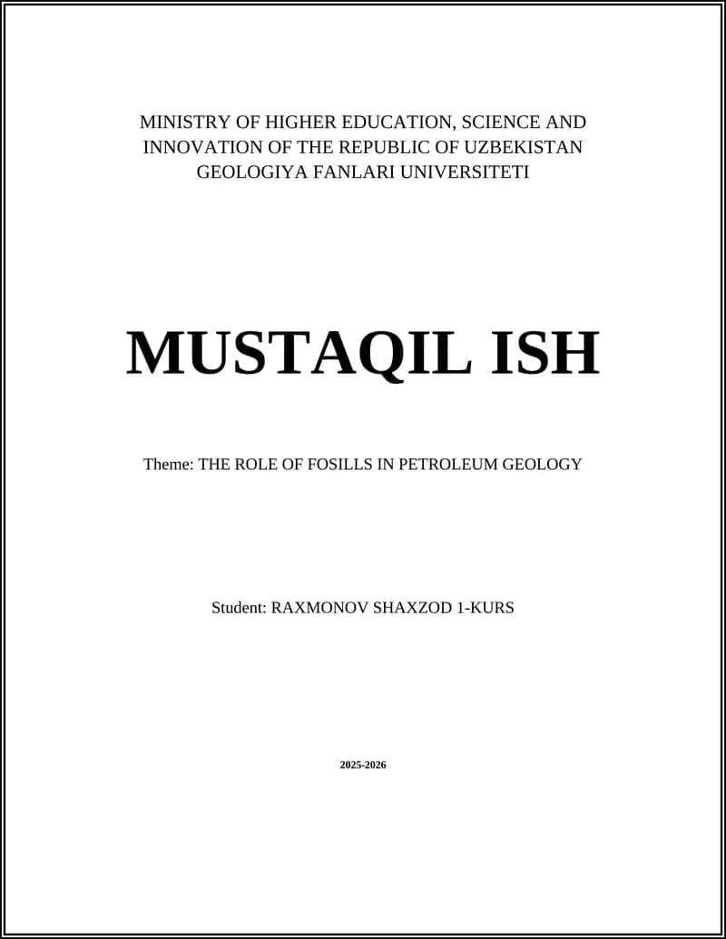 GeoFAN MUSTAQIL ISH