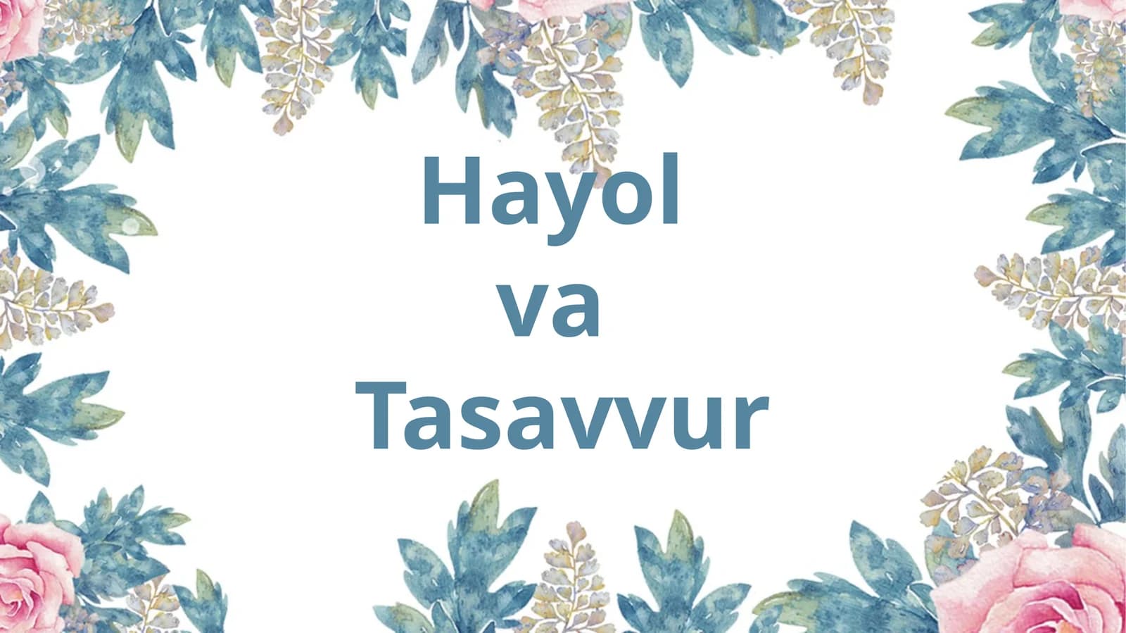 Hayol va Tasavvur
