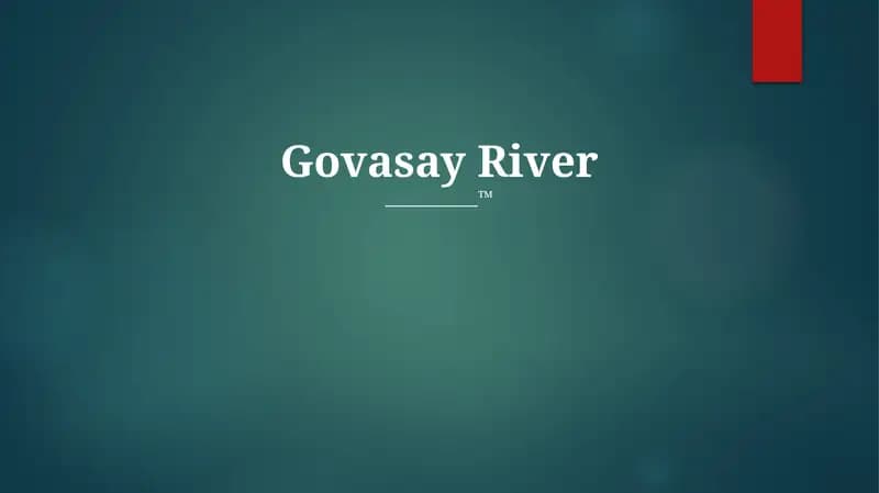 Govasay River