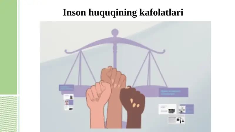 Insonhuquqining kafolatlari