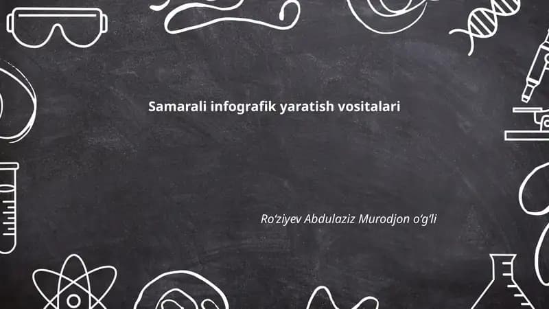 Samarali infografik yaratish vositalari