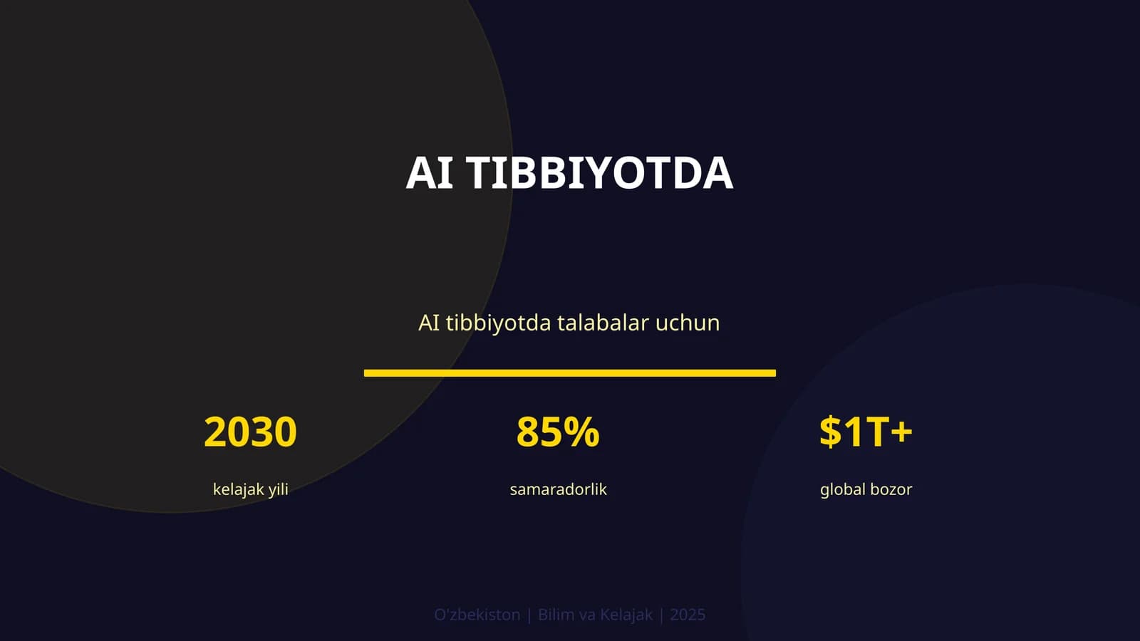 AI tibbiyotda