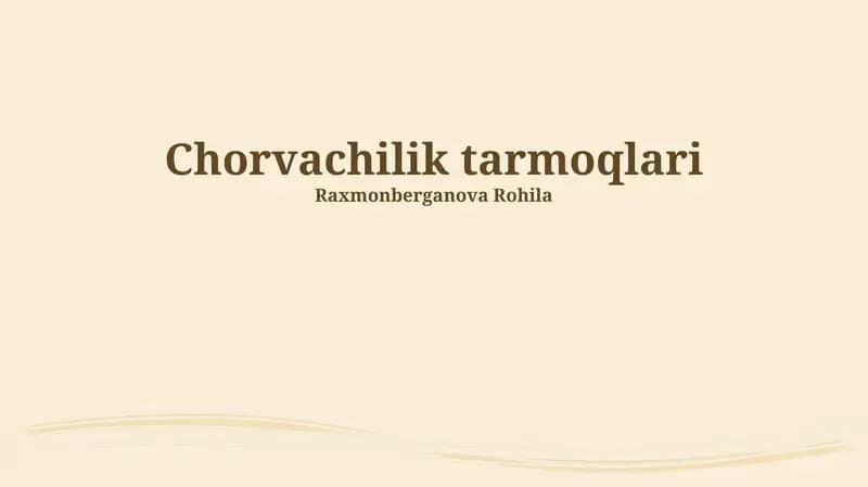 Qoramolchilik
