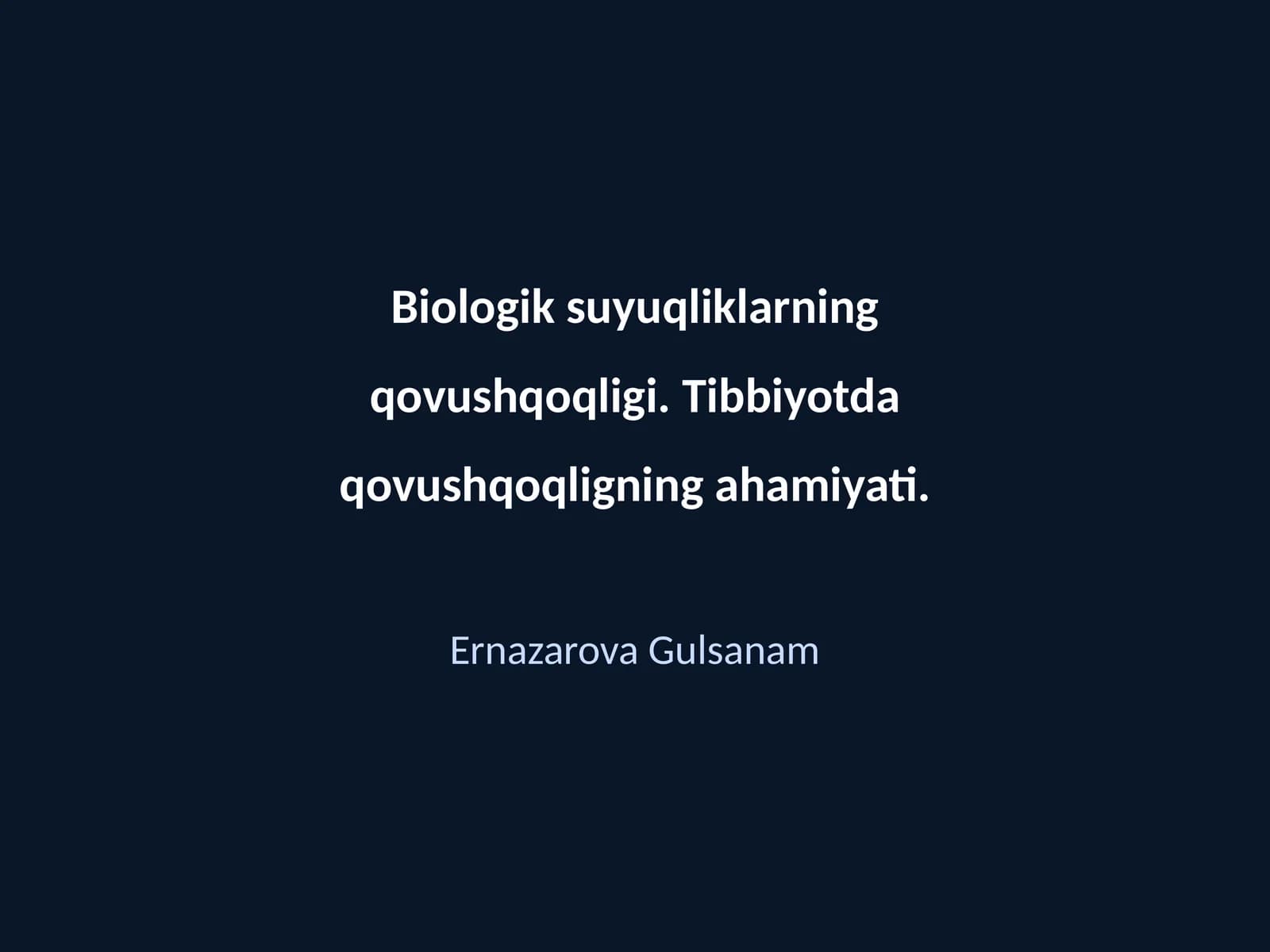 Biologik suyuqliklarning qovushqoqligi