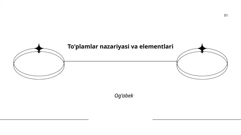 Toʻplamlar nazariyasi va elementlari