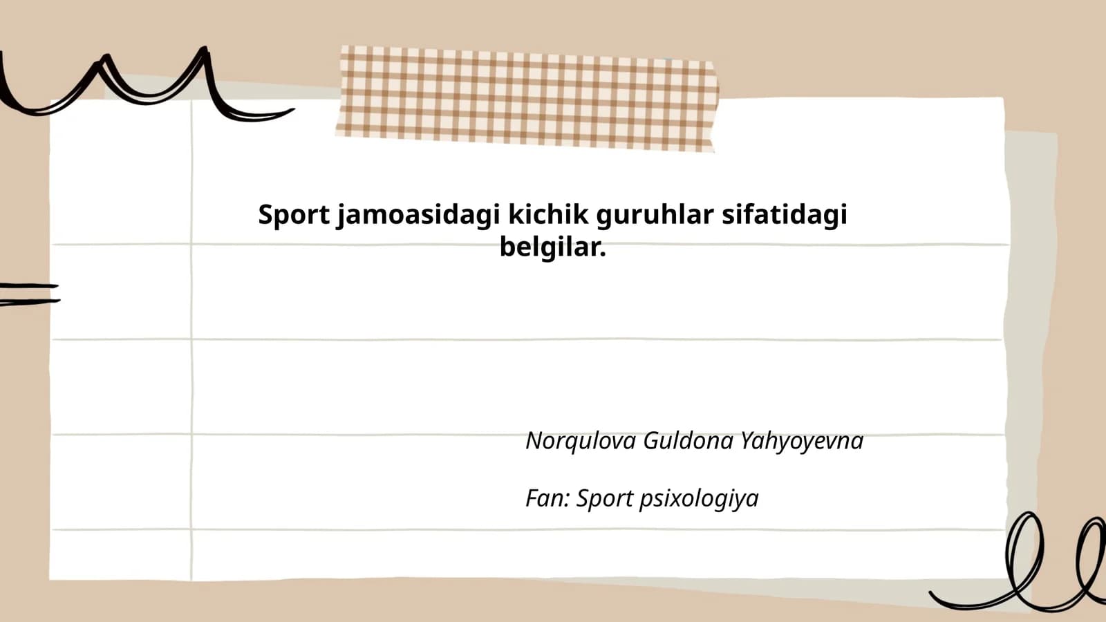 Sport psixologiyasi