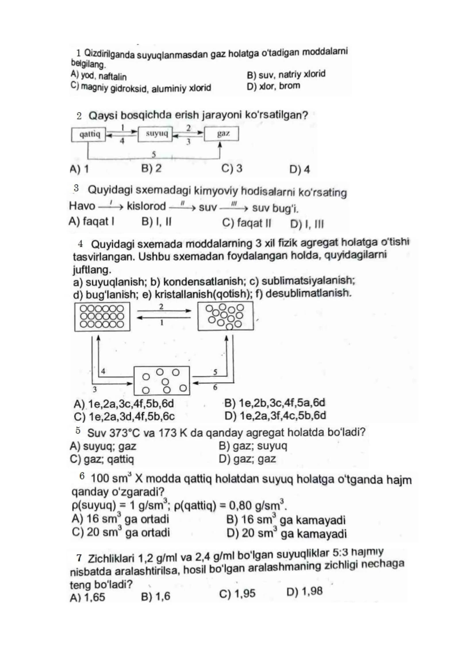 Kimyodan dastlabki tushunchalar