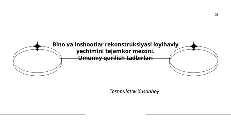 Bino va inshootlar rekonstruksiyasi