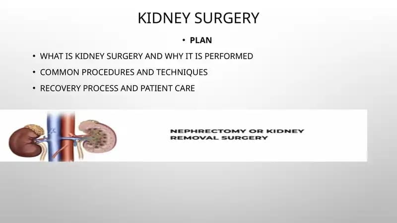 Kidney Surgery
