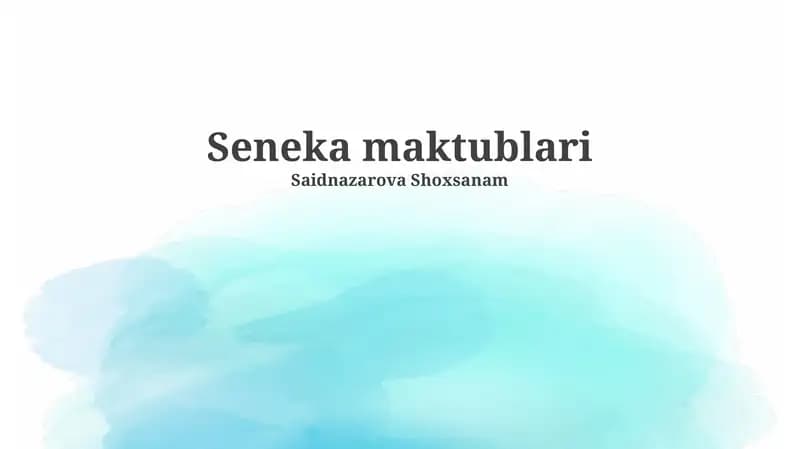 Seneka maktublari