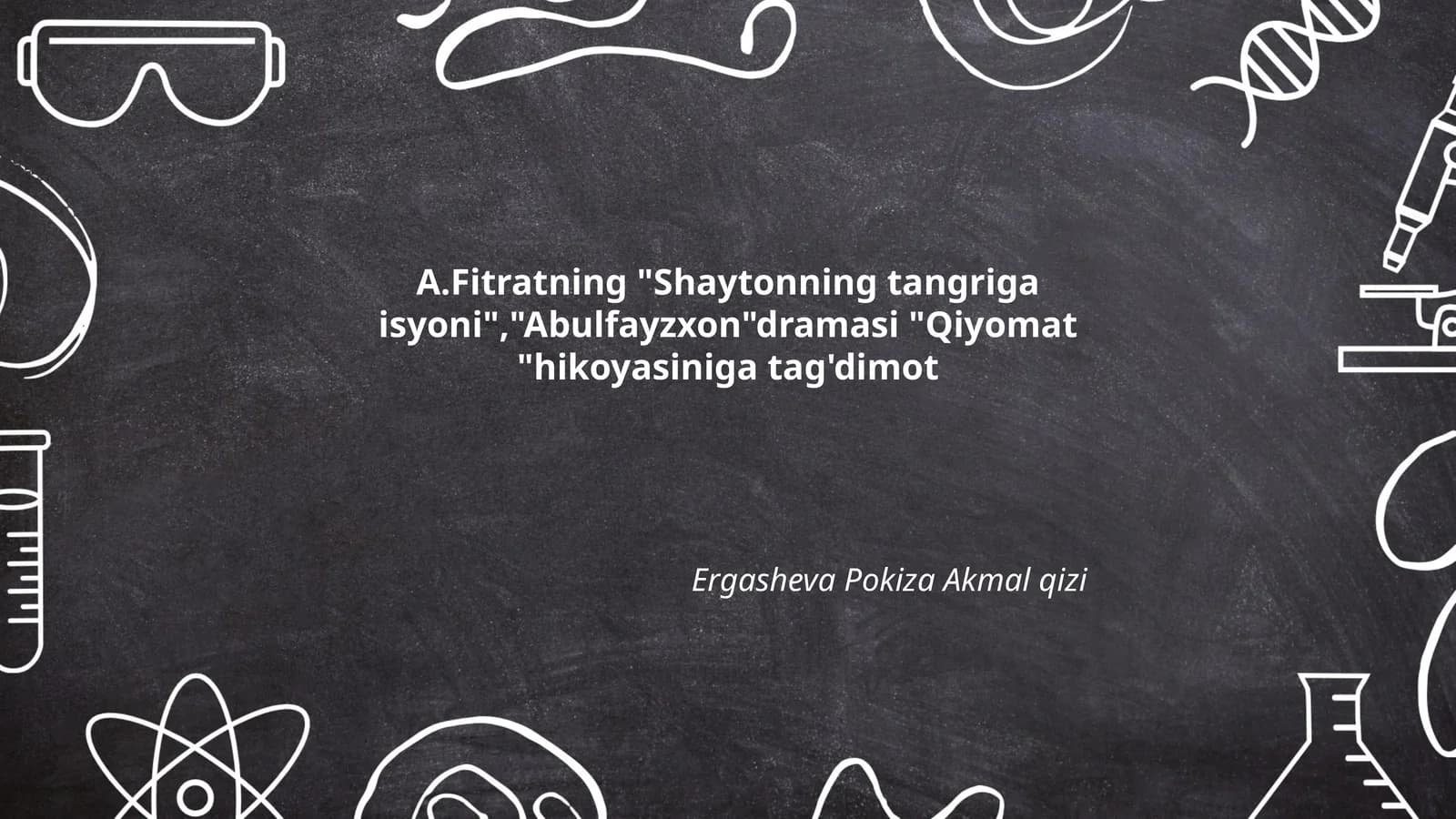 Abulfayzxon dramasi "Qiyomat" hikoyasi