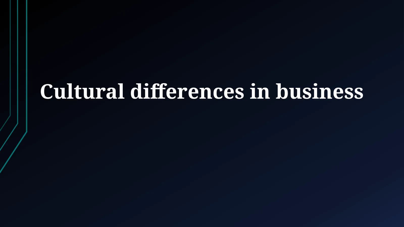 Navigating Cultural Nuances in Global Business