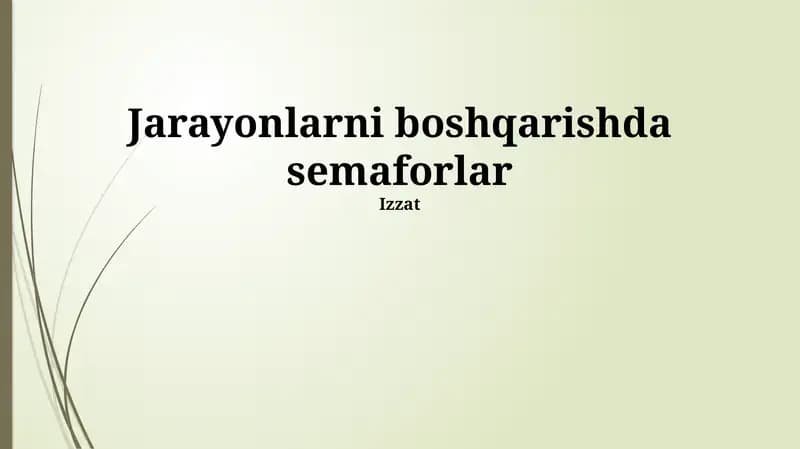 Semaforlar