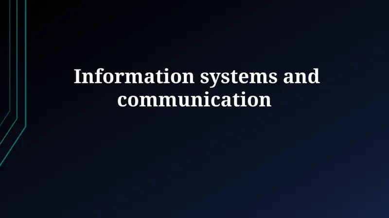 Information Systems Architecture and Design