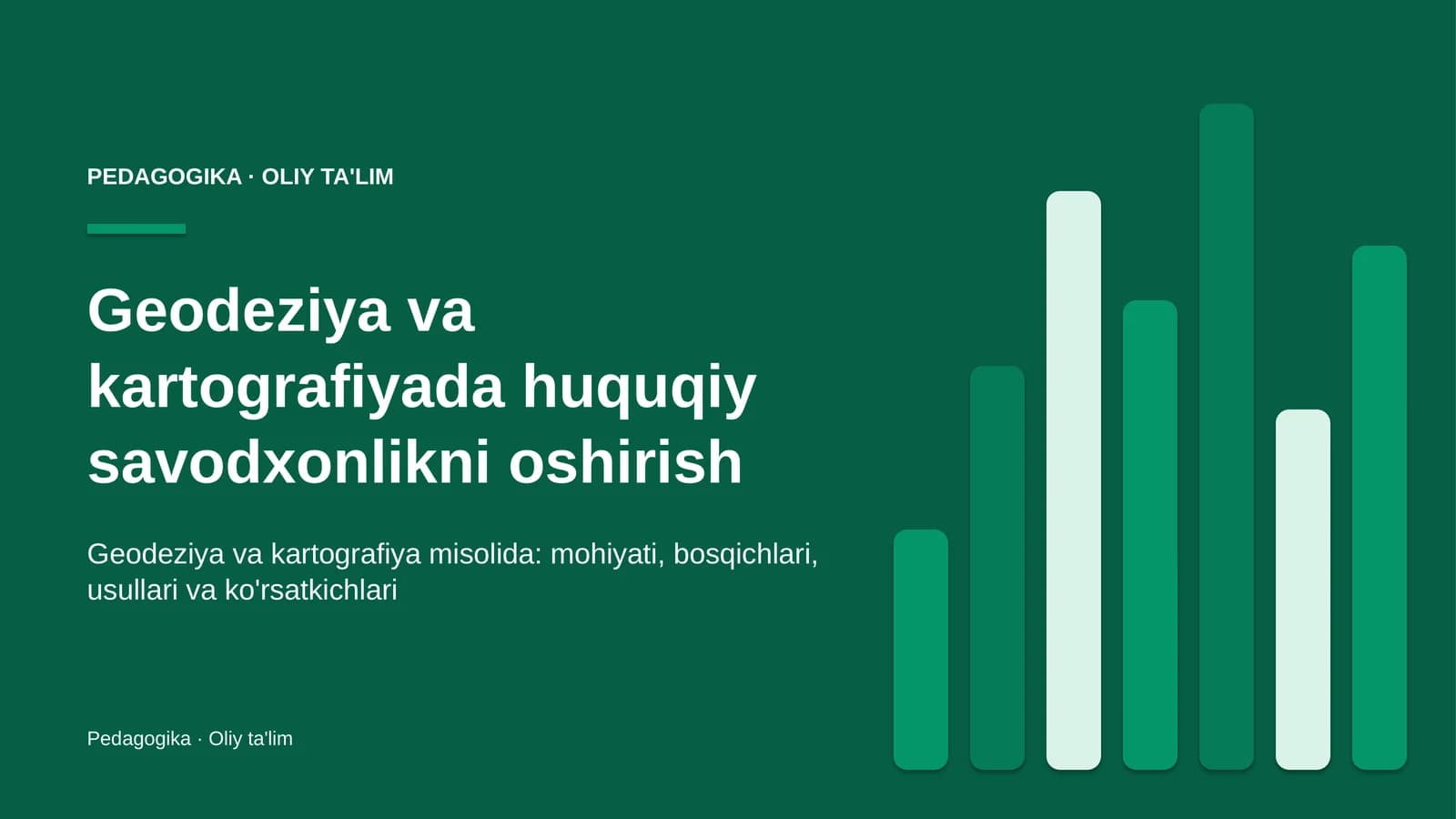 geodeziya va kartografiyada huquqiy savodxonlikni oshirish 7250