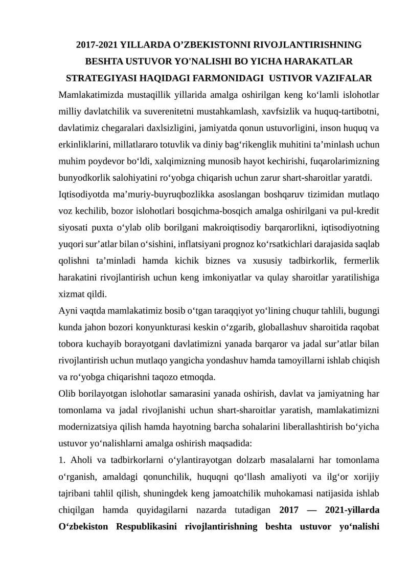 Amaliy ishlar/Iqtisodiyot
