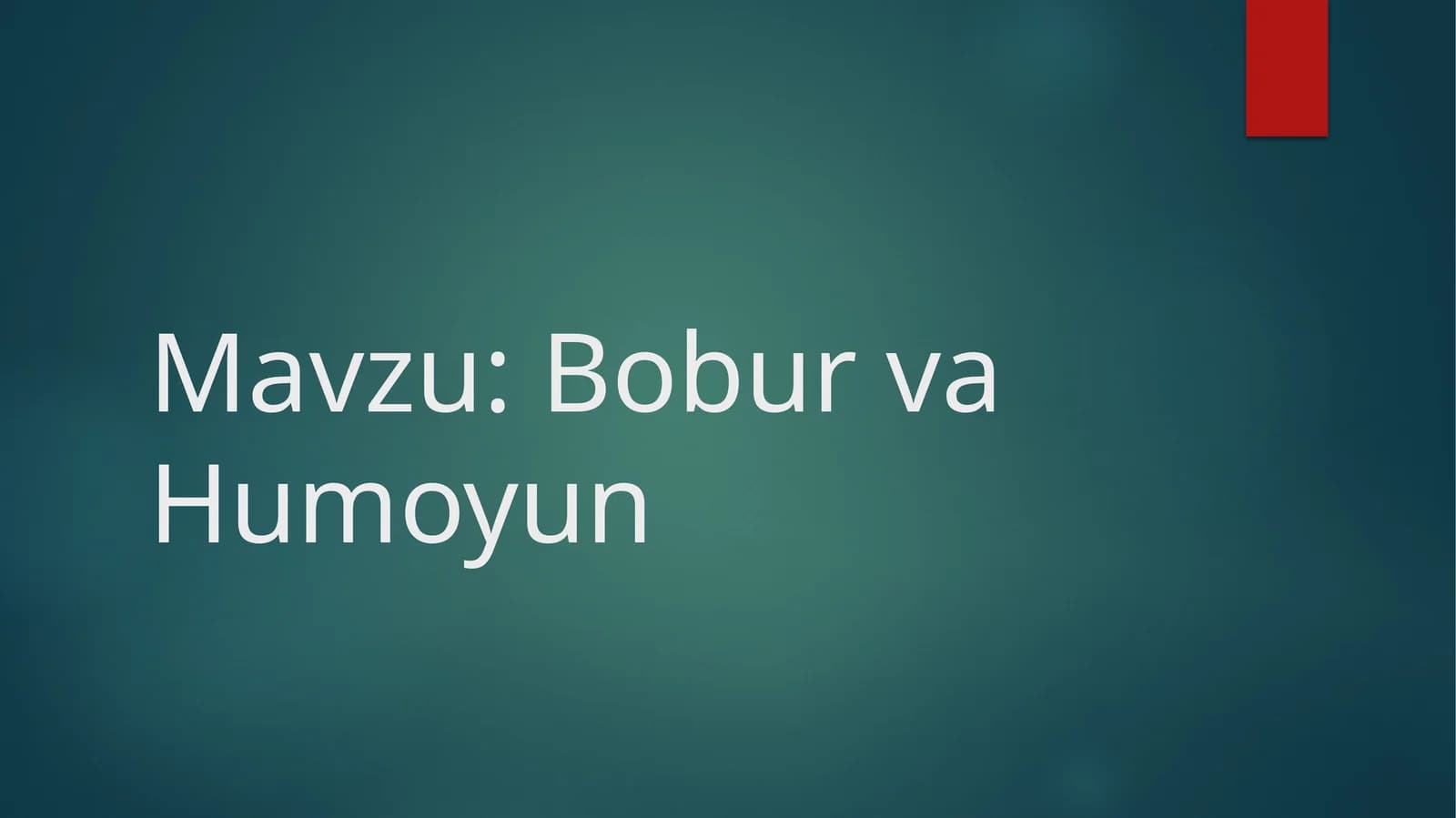 Bobur va Humoyun
