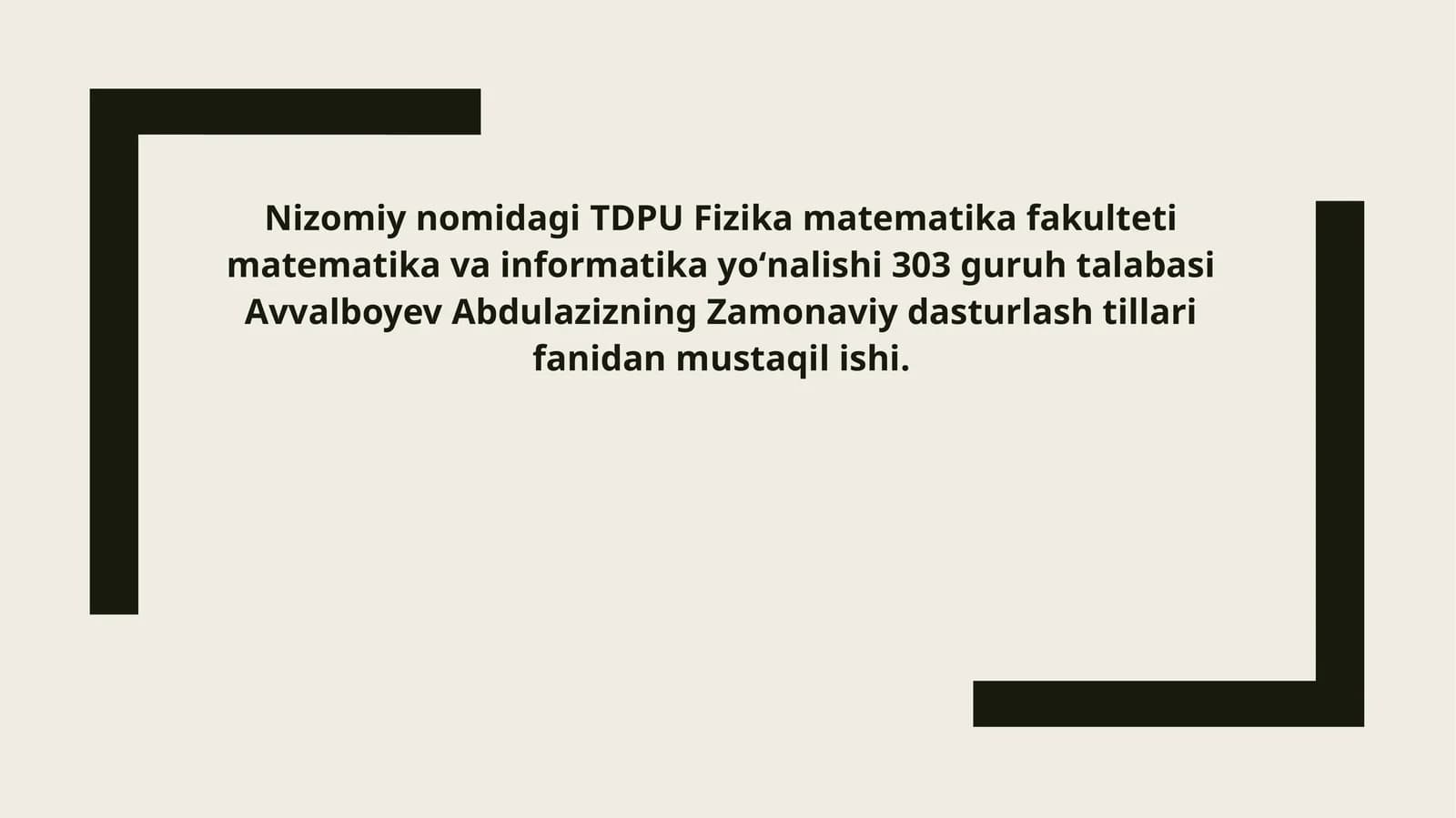 Pythondamassivlar va satrlarga doir dastur tuzish