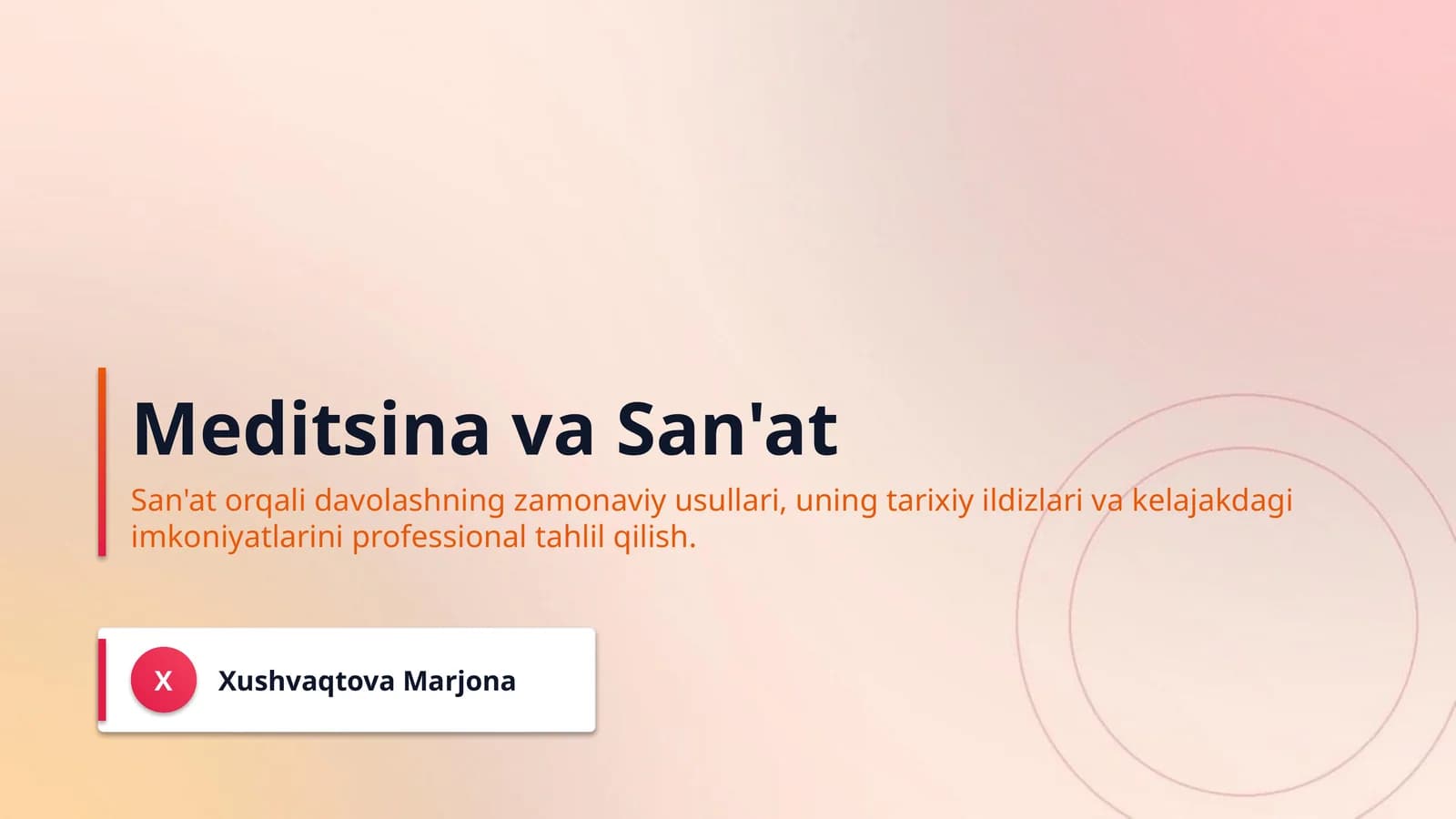 Meditsina va San'at