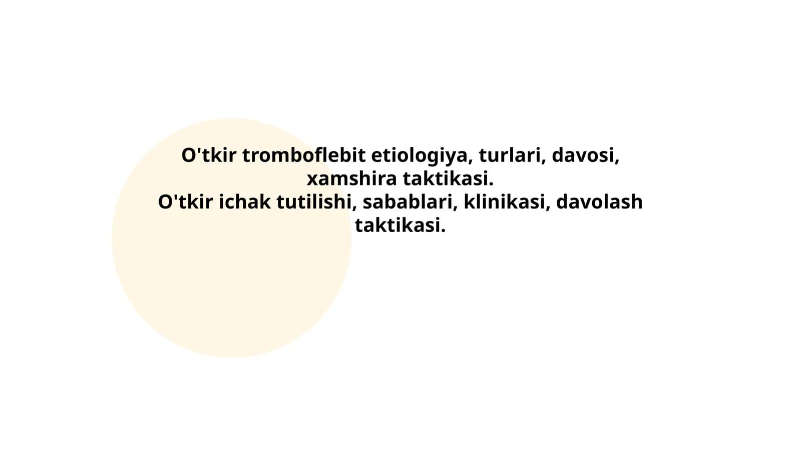 O'tkir Tromboflebit