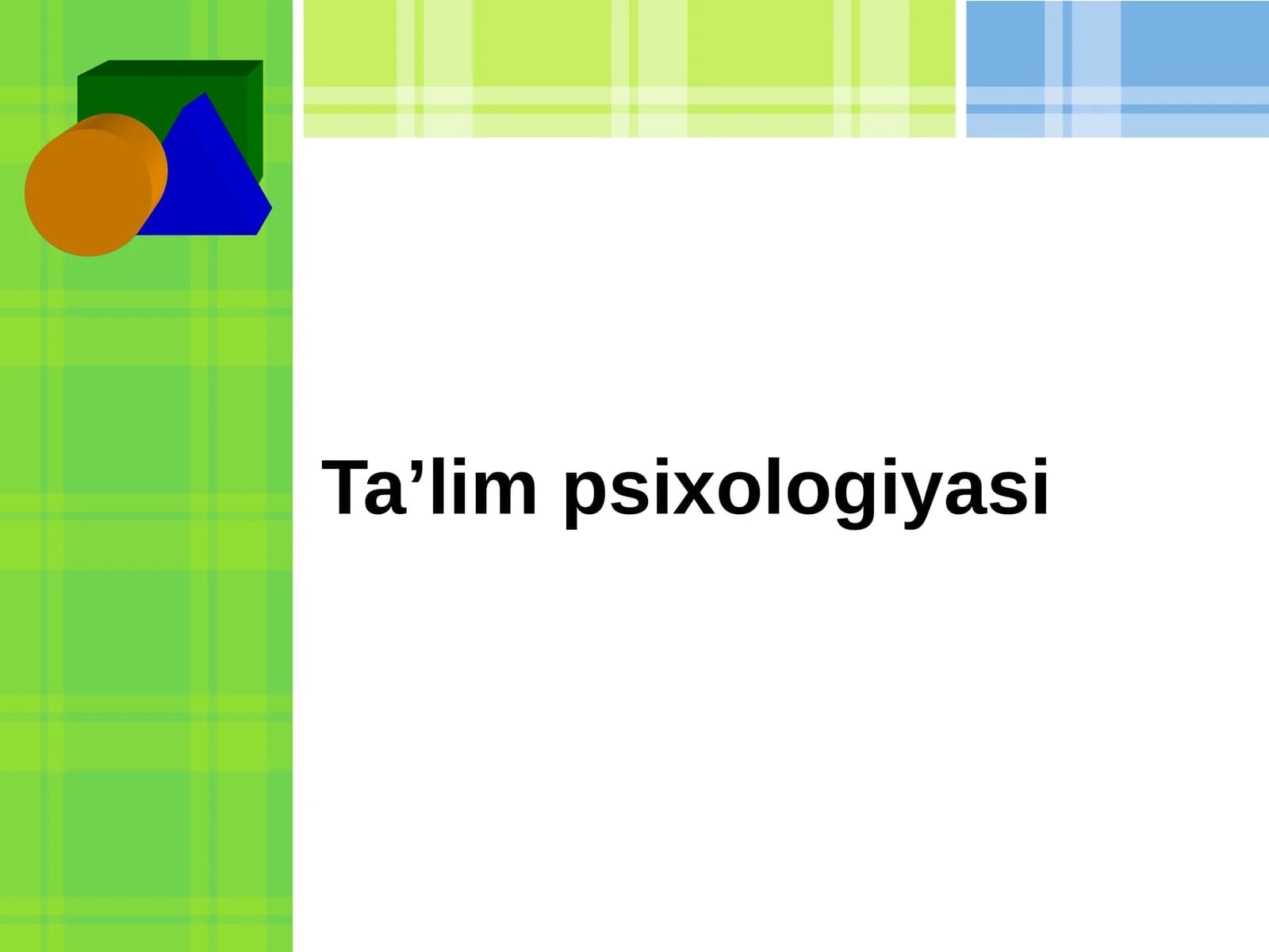 Ta’lim psixologiyasi