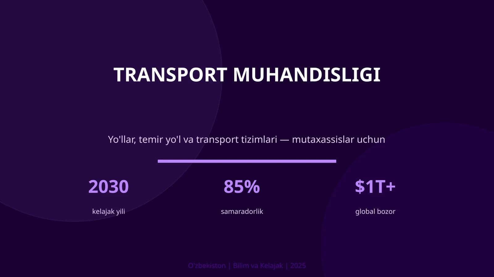 TRANSPORT MUHANDISLIGI