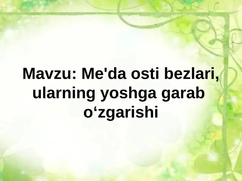 Me'da osti bezi
