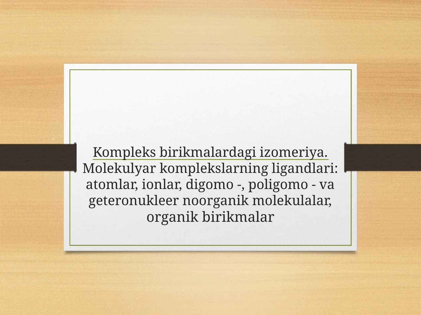 Kompleks birikmalardagi izomeriya