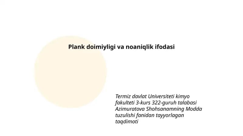Modda tuzulishi fanidan tayyorlagan taqdimoti