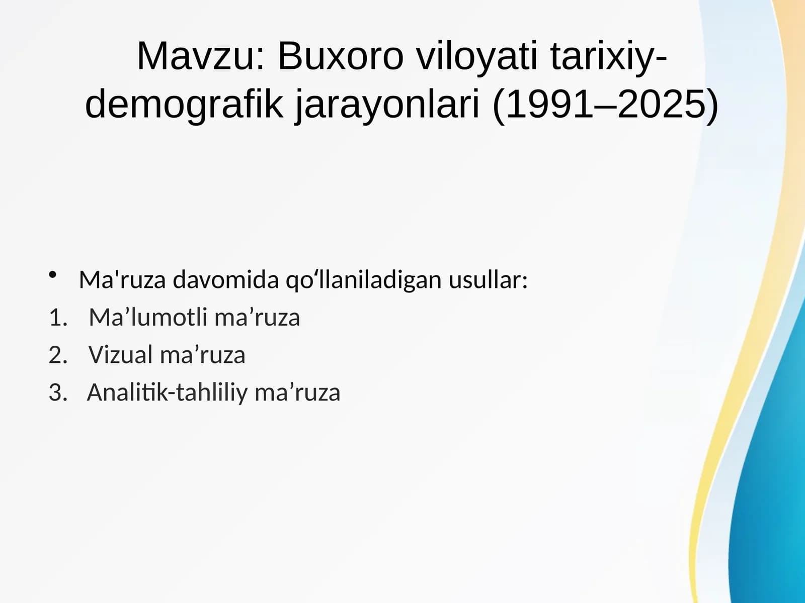 Buxoro viloyati tarixiy-demografik jarayonlari (1991–2025)