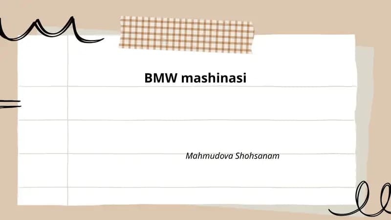 BMW mashinasi