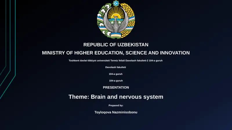 BRAIN AND NERVOUS SYSTEM