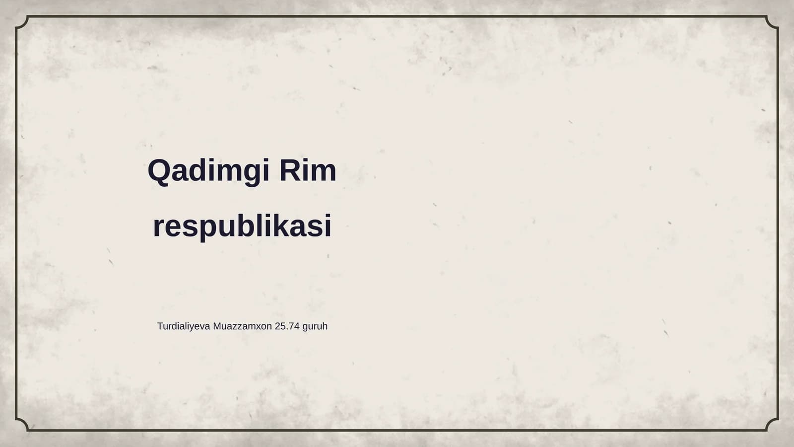 Qadimgi Rim respublikasi
