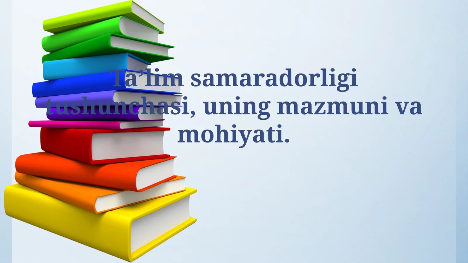 Oliy ta’limning ahamiyati