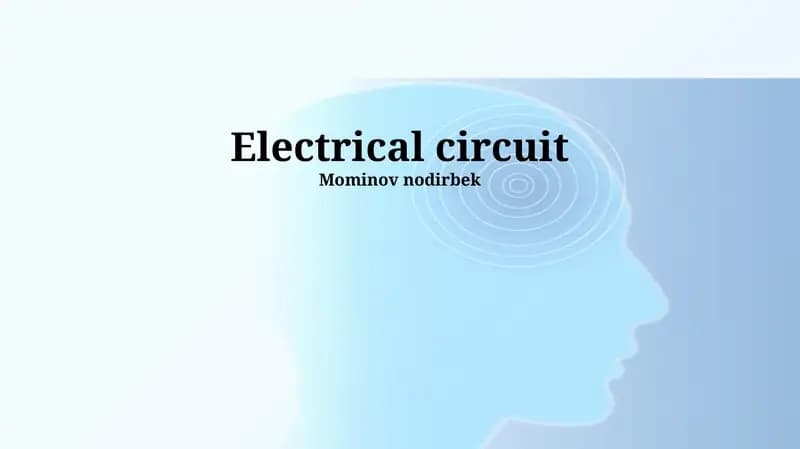 Elektr zanjirlarining asoslari